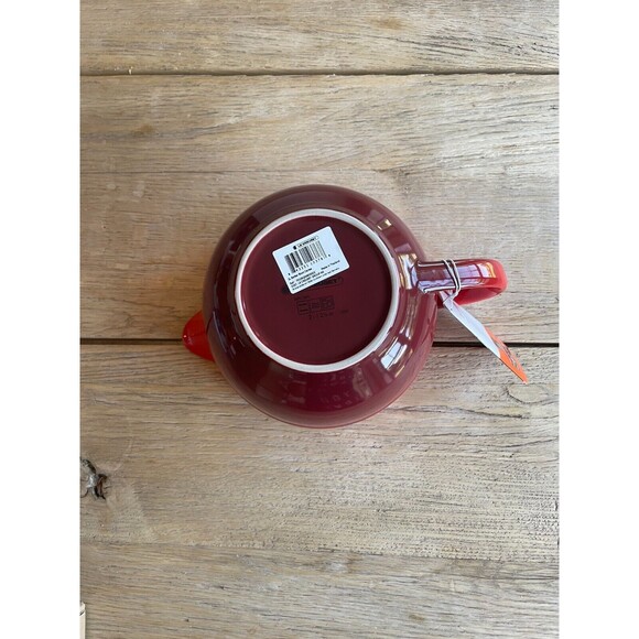 NEW Le Creuset Stoneware Batter Mixing Bowl 2 qt. Cerise Cherry Red - Picture 9 of 10